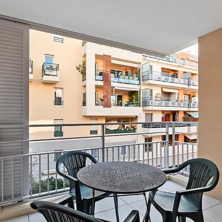 Juan Les Pins Center 2p Parking Terrasse شقة أنتيب
